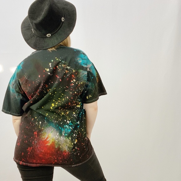 Rainbow Rad Pink Floyd Splatter Graphic Tee - Picture 4 of 8